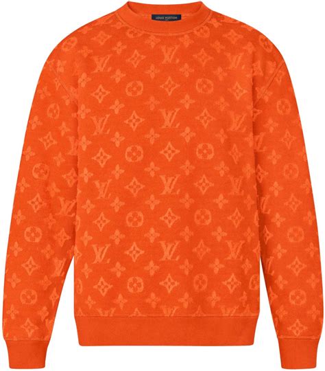 louis vuitton orange monogram sweater|lv monogram jumper.